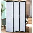thumbnail image 6 of Roundhill Furniture Sudoku Paper and Wood 3-Panel Room Divider Screen in Black, 6 of 6