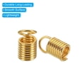 thumbnail image 4 of Unique Bargains Embouts de Cordon, 100 Pcs Embouts de Ressorts Métalliques 5x9mm Embouts de Terminators à Fronces Or Rose, 4 of 5