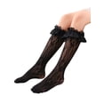 thumbnail image 3 of FOCUSNORM Girls' Stockings Pure Color Skin-Friendly Mesh Design Lace, 3 of 5