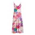 thumbnail image 5 of Robe d'Été Sans Manches pour Femme, Robe Maxi à Rayures à Col en V, Robe Longue de Plage Décontractée à Coupe Ample pour l'Été, 5 of 5