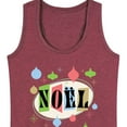 thumbnail image 3 of Instant Message - Christmas - Retro Style Noel - Women's Racerback Tank Top, 3 of 6