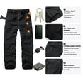 thumbnail image 3 of Mens Cargo Pants Relaxed Fit Classic Casual Pants, 3 of 5