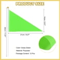 thumbnail image 2 of Uxcell 12Pcs Grass Green Pennant Stick Flag, 8.3 x 5.5 Inch Handheld Solid Color Flags on Plastic Stick for DIY Graffiti Birthday Carnival Festival Celebration Sports Grand Opening Party, 2 of 6