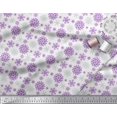 thumbnail image 2 of Soimoi Cotton Voile Fabric Snowflake Artistic Printed Fabric 1 Yard 42 Inch Wide, 2 of 3