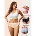 thumbnail image 7 of GaaiKei Womens Cotton Underwear High Waist Full Coverage Briefs Tummy Control Panties Stretch Underpants 5 Pack, Size 7, 7 of 7