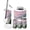 Color 5, variant on Bathroom Accessory Set 6 Piece Peaceful Mountain Landscape Watercolor Gentle Morning Haze Trash can, Toothbrush Holder, Toothbrush Cup, Soap Dispenser, Soap Dish, Toilet Brush Holder