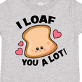 thumbnail image 4 of Inktastic I Loaf You a Lot with Cute Bread Clip Art Boys or Girls Toddler T-Shirt, 4 of 5