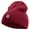 Maroon, variant on Stay Wild Embroidered 8 inch Acrylic Short Blank Beanie - Navy OSFM