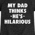 thumbnail image 3 of Instant Message - King Of Dad Jokes Hilarious - Toddler & Youth Girls Short Sleeve Graphic T-Shirt, 3 of 6
