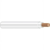 THHN Building Wire, Copper, 6 AWG, 1C, White, Stranded, 500 ft