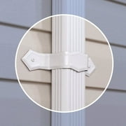 Amerimax 5407986 13 in. White Aluminum Gutter Downspout Band