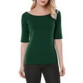 thumbnail image 1 of INSPIRE CHIC T-Shirt Junior Manches Mi-Longues Ajusté Col Rond, 1 of 6