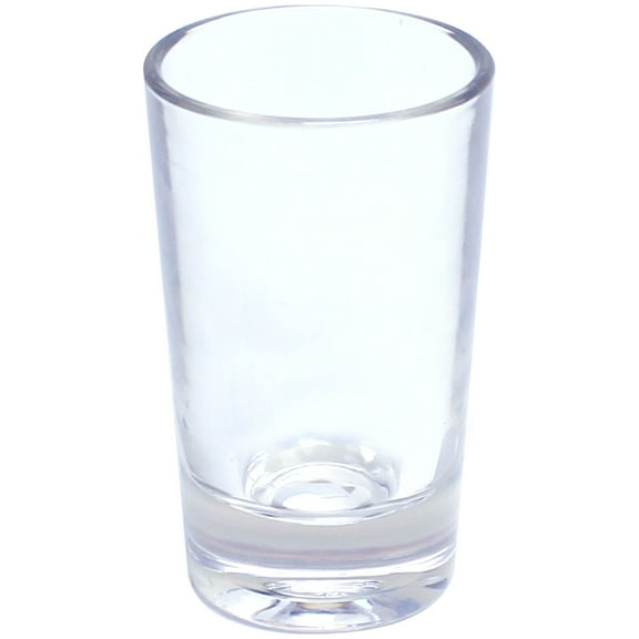 Excellante 1 oz shot glass, heavy base, polycarbonate, clear, comes in each