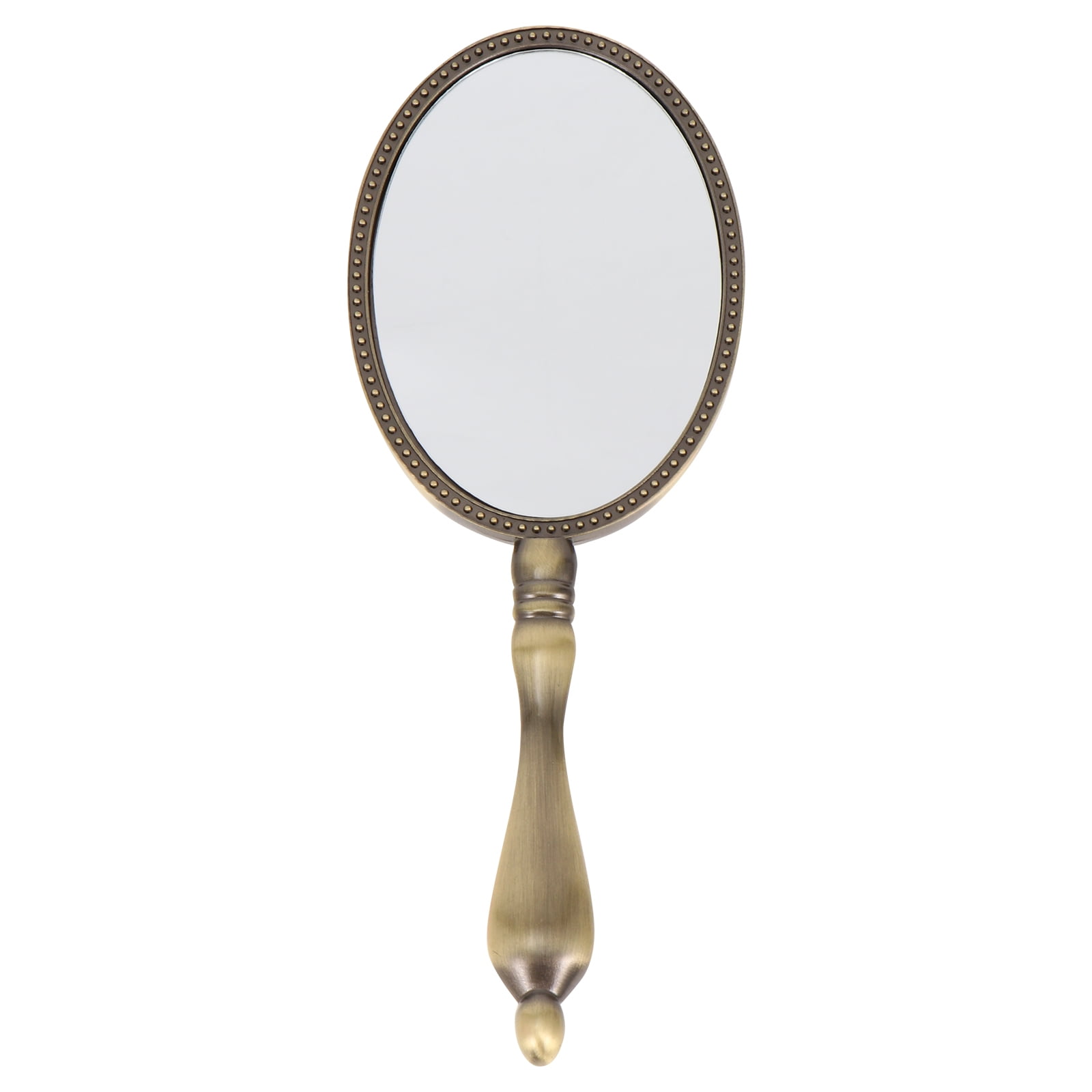 Mirror Hand Handle Mirrors Handheld Vintage Makeup Retro Travel Held