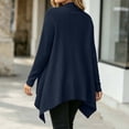 thumbnail image 5 of OGLCCG Womens Open Front Draped Cardigan, Ribbed Knit Long Sleeve Asymmetrical Hem Cardigans with Pockets,Cardigan Sweaters for Women,Size S-XXL, 5 of 7