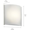 thumbnail image 2 of 10797NILED Kichler Lighting 1 Light Wall Sconce - With Transitional Inspirations - 8 Inches Tall By 8.25 Inches Wide, 2 of 2