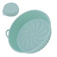 thumbnail image 1 of Panier de Friteuse en Silicone Rond, Résistant à l'Huile et Réutilisable avec Poignées pour la Maison, 1 of 7