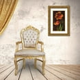 thumbnail image 3 of Seba, John 10x14 Gold Ornate Wood Framed with Double Matting Museum Art Print Titled - Decorative Tulips II, 3 of 4