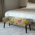 thumbnail image 2 of CHAQLIN Dustproof Bench Seat Cushion Covers for Living Room Hotel, Polyester Spandex Fabric Easy Install Bench Seat Cover with Anti Abrasion, 2 of 9