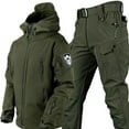 thumbnail image 1 of Outdoor Shark Skin Soft Shell Military Multicam Tactical Windbreak Jacket Pants Suits Coat Hunting Camouflage Clothing, 1 of 1