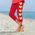 thumbnail image 2 of Fjofpr Pants for Girls 10-12 Toddler Kids Fashion Baesball Print Summer Leisure Yoga Sports Frenum Cropped Pants Red 10 Years, 2 of 4