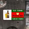 thumbnail image 2 of Chapa Metal Vintage Hertog Jan Barra Pintura Hierro Rectangular 30x15cm, 2 of 8