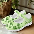 thumbnail image 6 of Psesaysky Four-Leaf Clovers Mesh Cloth Casual Shoes for Women Girls Light Breathable Velcro Sneakers Slip on Size 5.5-10, 6 of 7