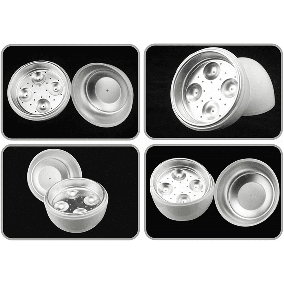 3X Egg Pod - Microwave Egg Boiler Cooker Egg Steamer Perfectly  Eggs and Detaches the Shell
