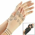 thumbnail image 4 of Arthritis Gloves Magnetic Anti-Arthritis Therapeutic Therapy Fingerless Gloves Relief Hand Pain, 1 Pair, 4 of 4