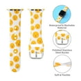 thumbnail image 4 of Bandiction 3 Pack Sport Band Compatible with Apple Watch Band, Silicone Floral Pattern Waterproof Replacement Wristband for iWatch Series SE 8 7 6 5 4 3 2 1, 4 of 7