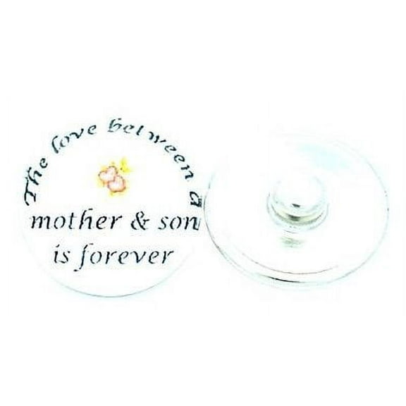 Snap button Mother and Son love 18mm charm chunk interchangeable