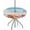 Beached Starfish, variant on Spiny Beachcomber Outdoor Tablecloth with Umbrella Hole and Zipper, Waterproof Patio Table Cover Round Elastic Fitted Table Cloth for Party Picnic Patio, Fits 36"-44" Patio Tables