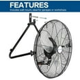 thumbnail image 6 of BILT HARD 20" High Velocity Floor Fan, 4600 CFM 3-Speed with Wall-Mounting System, Heavy Duty Metal Industrial Fans for Garage, Warehouse, Basement, 6 of 9