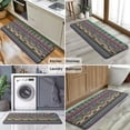 thumbnail image 6 of Colorful Ethnic Pattern Kitchen Rug Mat,Kitchen Runner Rugs Non Skid Washable,Decorative Kitchen Floor Mats for Kitchen,Sink,Laundry,17"x47.2", 6 of 7