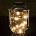 thumbnail image 6 of 3 Pack Solar Mason Jar Lid Insert LED Mason Jar Solar Light for Glass Mason US, 6 of 12