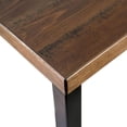 thumbnail image 3 of 4 Piece Counter Height Dining Table Set with Sled Base, Black and Brown- Saltoro Sherpi, 3 of 6
