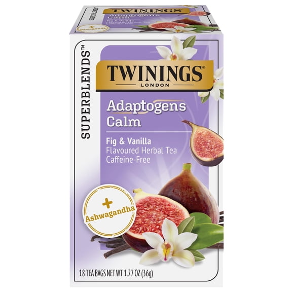 Té de hierbas Twinings Adaptogens Calm higo y vainilla 18 sobres