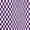 thumbnail image 1 of Ahgly Company Indoor Square Checkered Purple Modern Area Rugs, 5' Square, 1 of 4