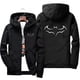 thumbnail image 2 of Chaqueta a prueba de viento con cremallera y estampado de murciélago para hombre y mujer, sudaderas con capucha, ropa de protección solar, abrigo deportivo informal de manga larga con capucha, Top fin, 2 of 5