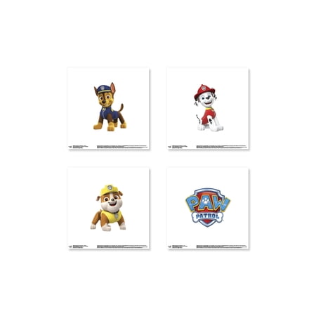 Gallery Pops Nickelodeon PAW Patrol - Characters Wall Art Bundle (4-Pack), Unframed Version, 12" x 12"