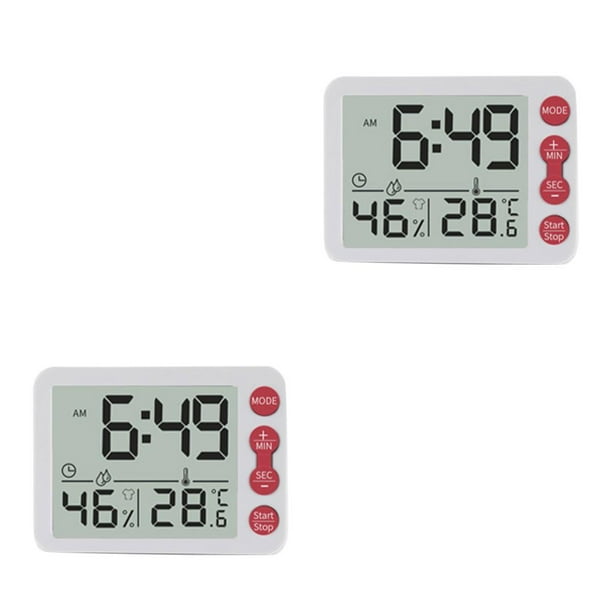 Reloj despertador digital Bewildely con Proyector LED 2piezas llave roja