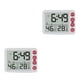 thumbnail image 3 of Reloj de alarma digital de escritorio Ajustable Billuyoard 6 engranajes 7,48 pulgadas Proyector de energía 2piezas, 3 of 6