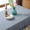 thumbnail image 5 of Solid Color Ruffled Tablecloth, 5 of 6