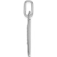 thumbnail image 2 of 14K White Gold Diamond Initial B Dog Tag Charm (Width 17.76) - Jbsp, 2 of 5