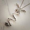 thumbnail image 5 of USA Expanding Photo Locket Necklace Silver Ball Angel Wing Pendant Memorial Gift, 5 of 5
