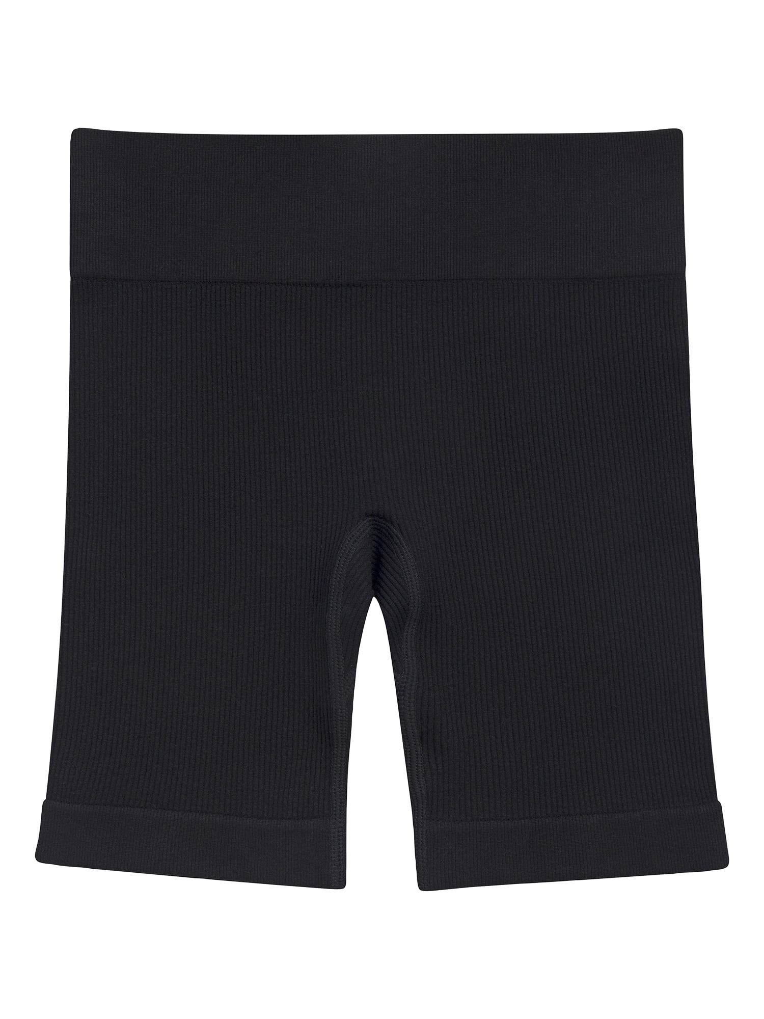 Athletic Works Girl's Ribbed Biker Short, 2-Pack, Sizes 4-18