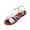 White #012, variant on Sandals for Women Flat Dressy Cute Ankle Strap Open Toe Cross Bowknot Slingback Flats Summer Casual Comfortable Beach Vacation Slides Shoes 38