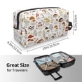 thumbnail image 3 of Uemuo Mushrooms And Butterflies Pattern Portable Toiletry Bags with Handle, Waterproof travel Make up Bags for Women, Large Capacity Travel Cosmetic Bags, 3 of 9