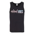 thumbnail image 2 of Mermaid Vibes Cute Shimmer | Mens Fashion Graphic Tank Top, Black, Small, 2 of 3