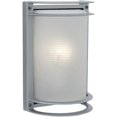 thumbnail image 1 of Nevis - Aplique LED para exterior - Acabado satinado - Pantalla de vidrio esmerilado acanalado, 1 of 1